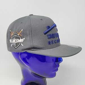 Blaksmif Smifhouse Rap Adjustable Cap Embroidered Hip Hop Gray Snapback